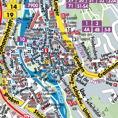 Stadtplan Schwäbisch Hall