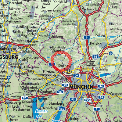 Landkarte Schwabhausen