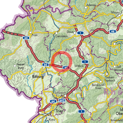 Landkarte Schwarzenborn