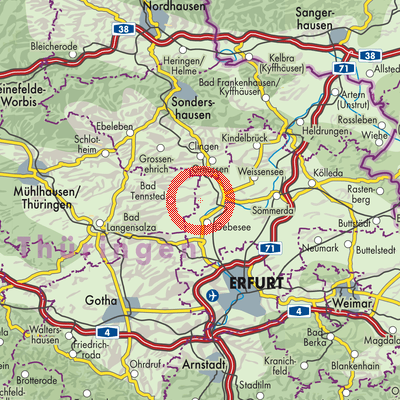 Landkarte Schwerstedt