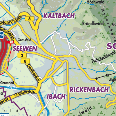 Übersichtsplan Schwyz