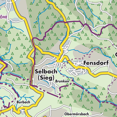 Übersichtsplan Selbach (Sieg)
