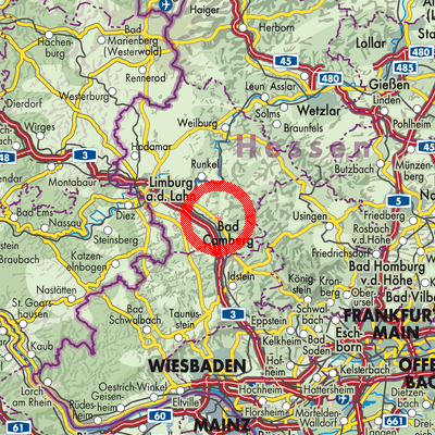 Landkarte Selters (Taunus)