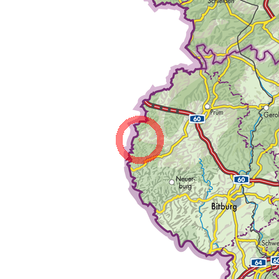 Landkarte Sevenig (Our)