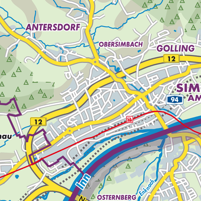 Übersichtsplan Simbach