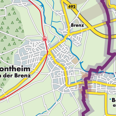 Übersichtsplan Sontheim an der Brenz