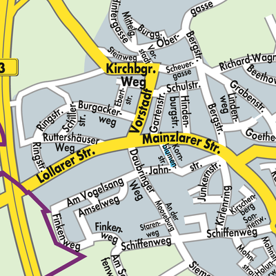 Stadtplan Staufenberg