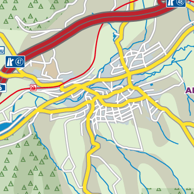 Übersichtsplan Steinau an der Straße
