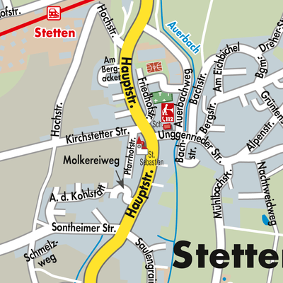 Stadtplan Stetten