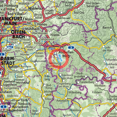 Landkarte Sulzbach am Main