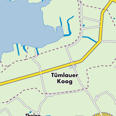 Übersichtsplan Tümlauer Koog