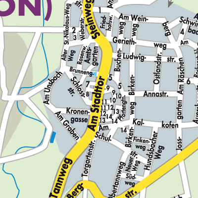 Stadtplan Tann (Rhön)