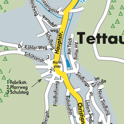 Stadtplan Tettau
