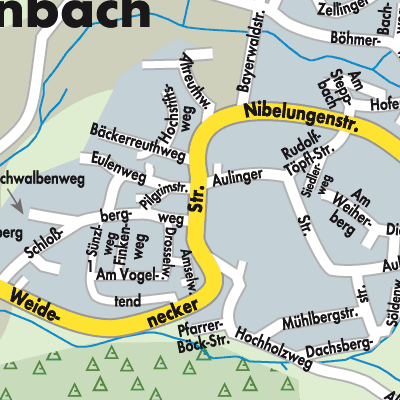 Stadtplan Tiefenbach