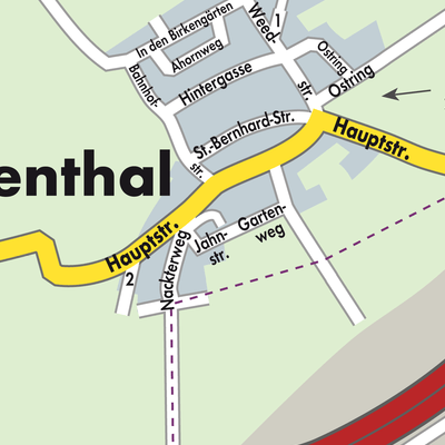Stadtplan Tiefenthal