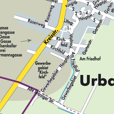 Stadtplan Urbach