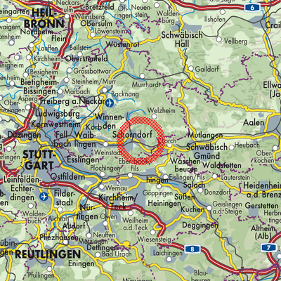 Landkarte Urbach