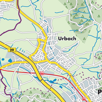 Übersichtsplan Urbach