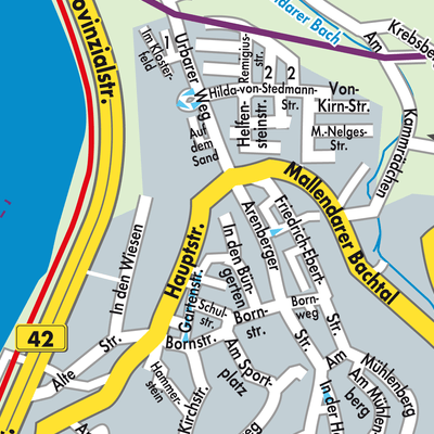 Stadtplan Urbar