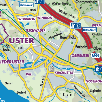 Uster Stadtpl ne Und Landkarten Uster Stadtpl ne Und Landkarten
