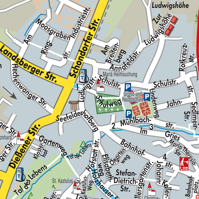 Stadtplan Utting am Ammersee
