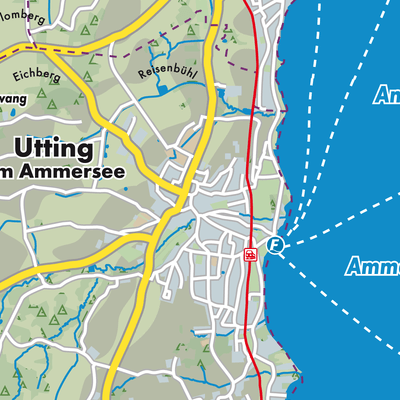 Übersichtsplan Utting am Ammersee
