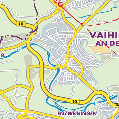 Übersichtsplan Vaihingen an der Enz