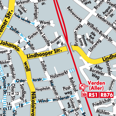 Stadtplan Verden (Aller)