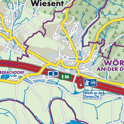 Übersichtsplan Wörth an der Donau