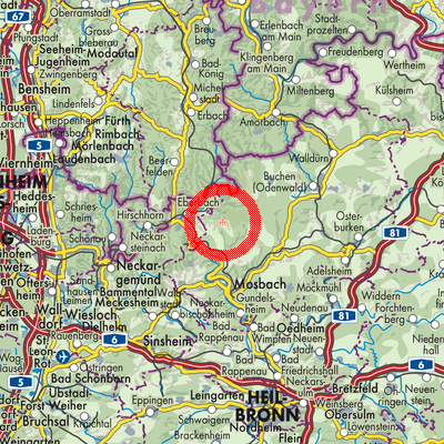 Landkarte Waldbrunn
