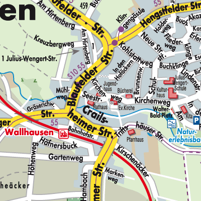 Stadtplan Wallhausen