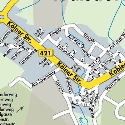 Stadtplan Walsdorf