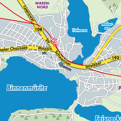 Übersichtsplan Waren (Müritz)