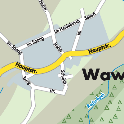 Stadtplan Wawern