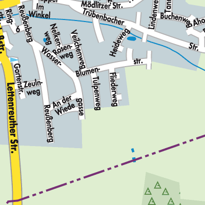 Stadtplan Weidhausen b.Coburg