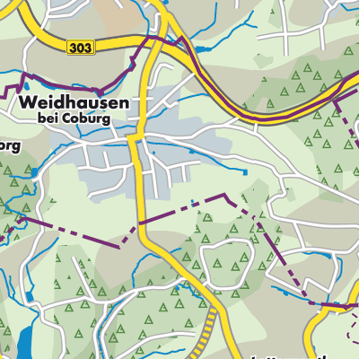 Übersichtsplan Weidhausen b.Coburg