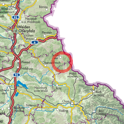 Landkarte Weiding