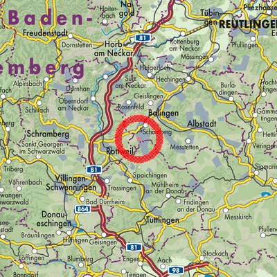 Landkarte Weilen unter den Rinnen