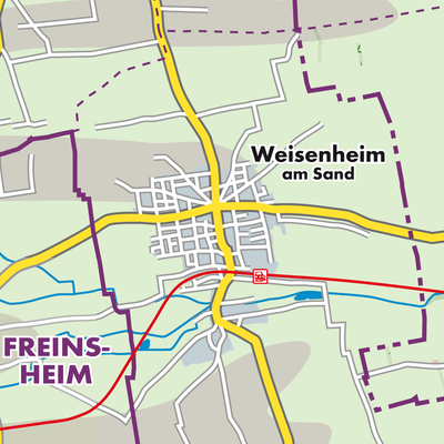Übersichtsplan Weisenheim am Sand