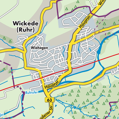 Übersichtsplan Wickede (Ruhr)