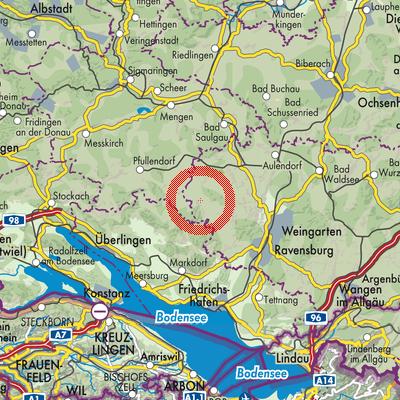 Landkarte Wilhelmsdorf