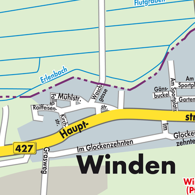 Stadtplan Winden