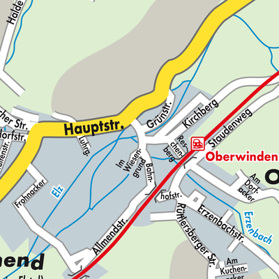 Stadtplan Winden im Elztal