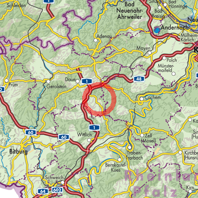 Landkarte Winkel (Eifel)