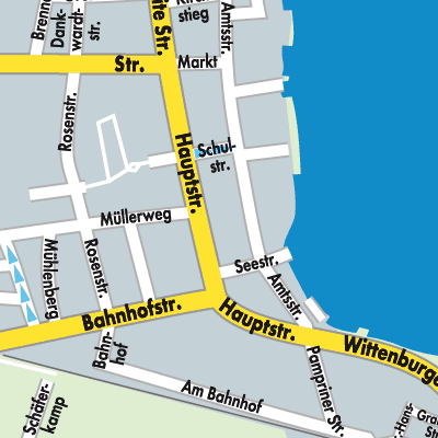Stadtplan Zarrentin am Schaalsee
