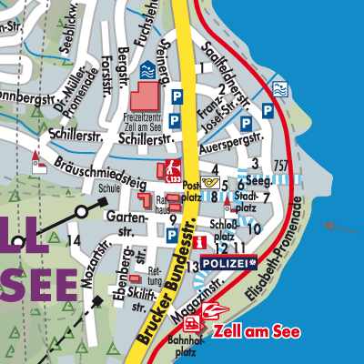 Stadtplan Zell am See
