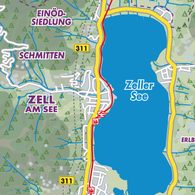 Übersichtsplan Zell am See