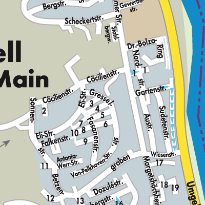 Stadtplan Zell am Main