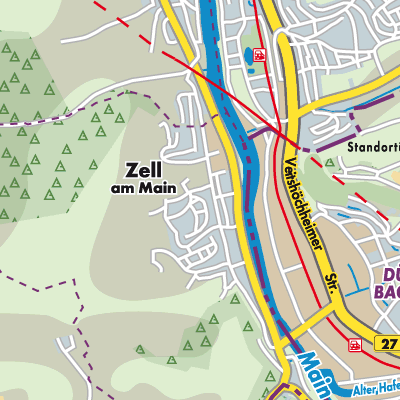 Übersichtsplan Zell am Main