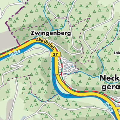 Übersichtsplan Zwingenberg